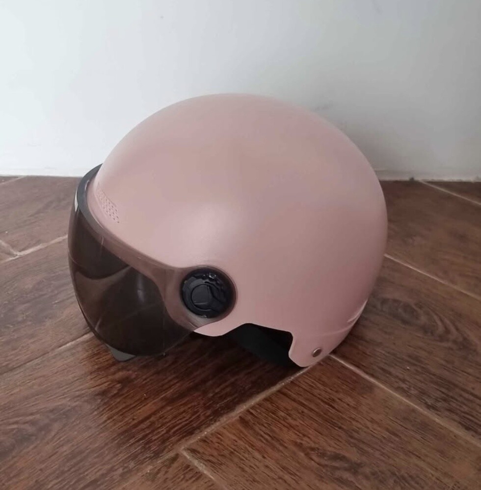 Matte Pink Open-Face Helmet - 2