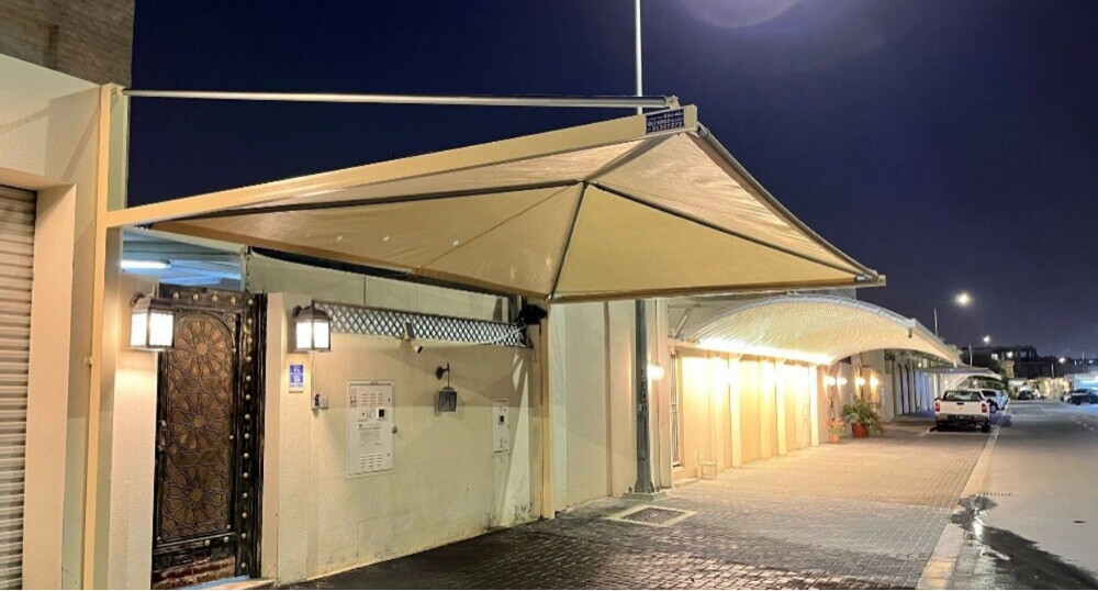 stylish fabric carshade & fence - 10