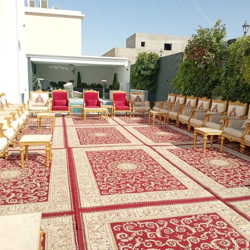 طاولات مع كراسي وكنب مغربي - 10