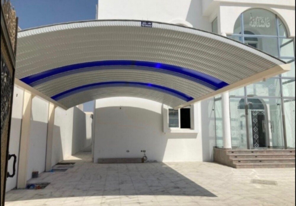 stylish fabric carshade & fence - 14
