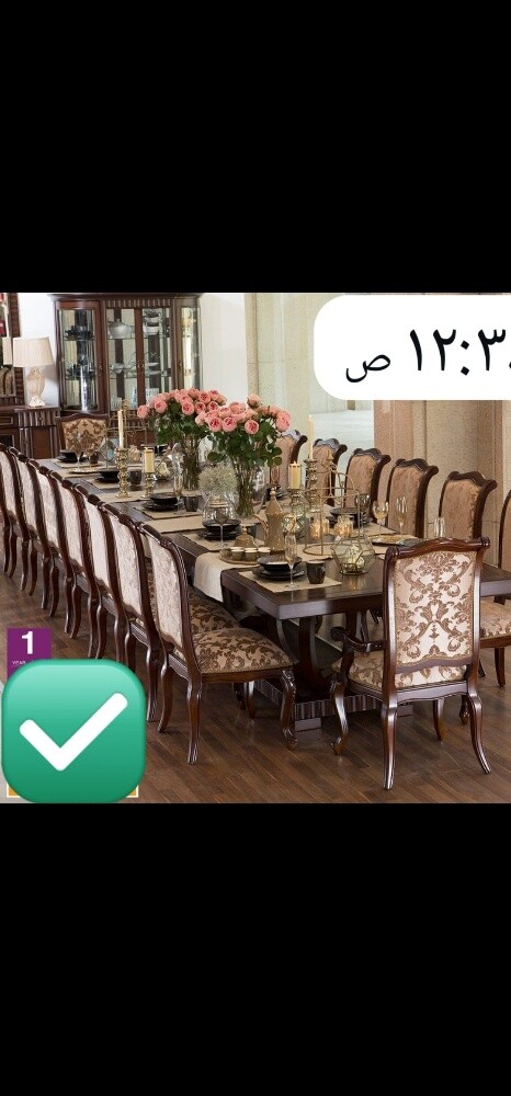 طاوله طعام كبيره 18 كرسي - 3