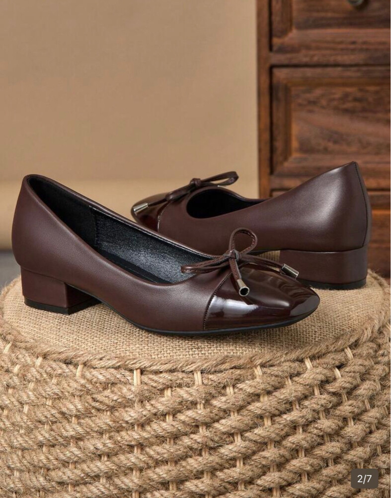 deep brown color heels - 2