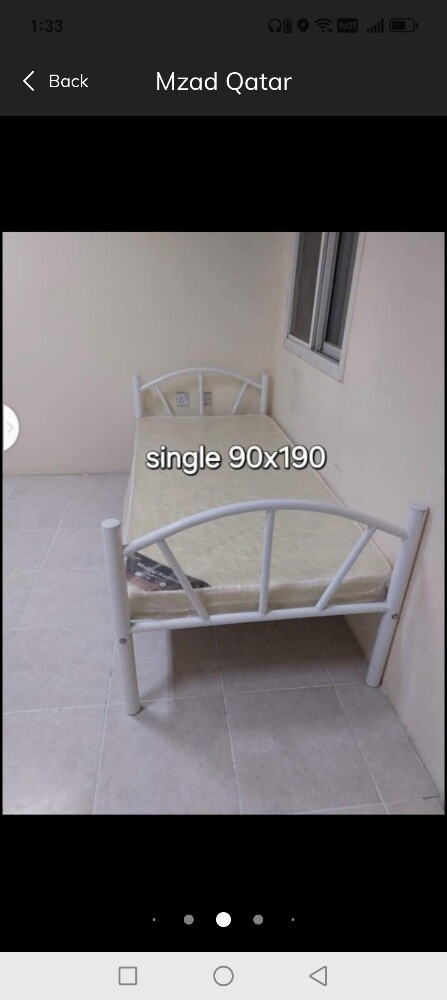 سرير ومرتبة مفردة - 2