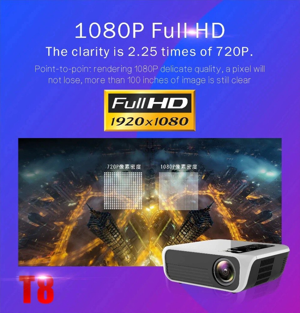TOPRECIS T8 PROJECTOR FULL HD - 6