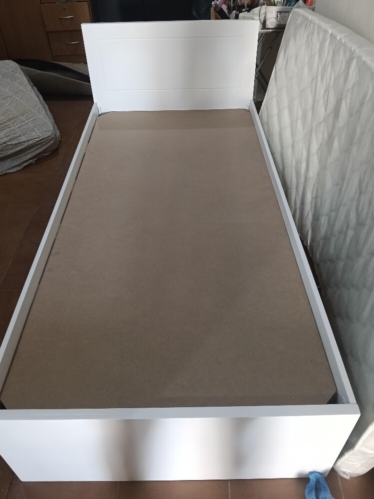 Wooden new single bed frame - 2