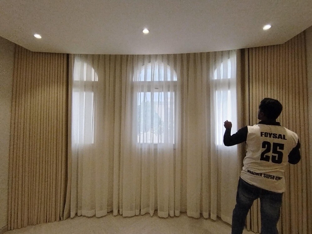 wave & American curtain - 2
