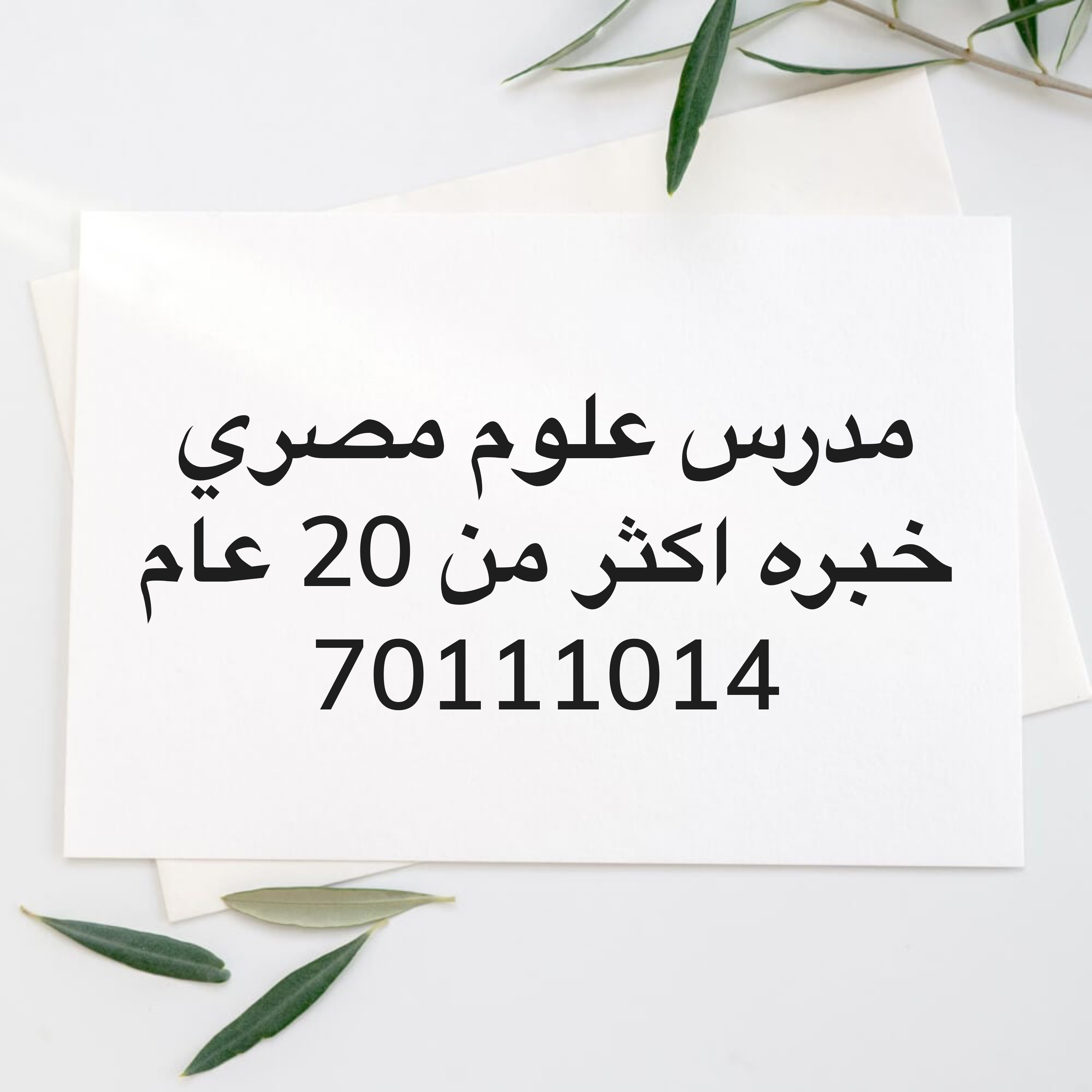 أستاذ علوم للصف 12 متخصص - 1