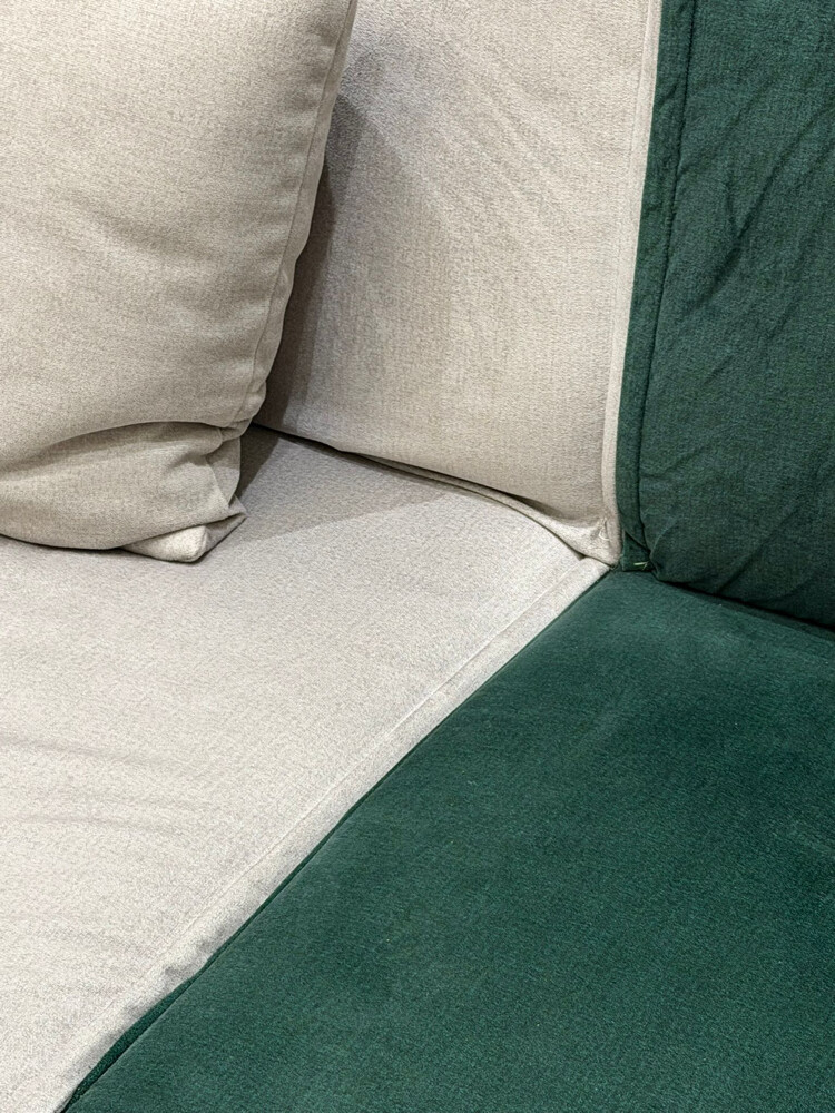 L shaped sofa with 2 coffee tables - 3