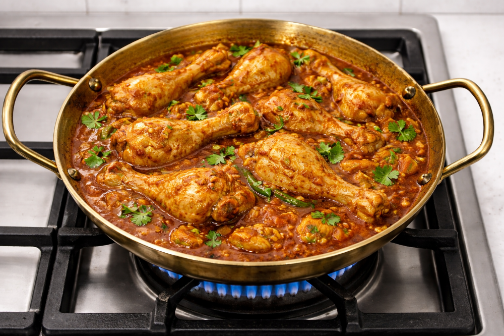Premium 32CM Golden Frying Pan - 1