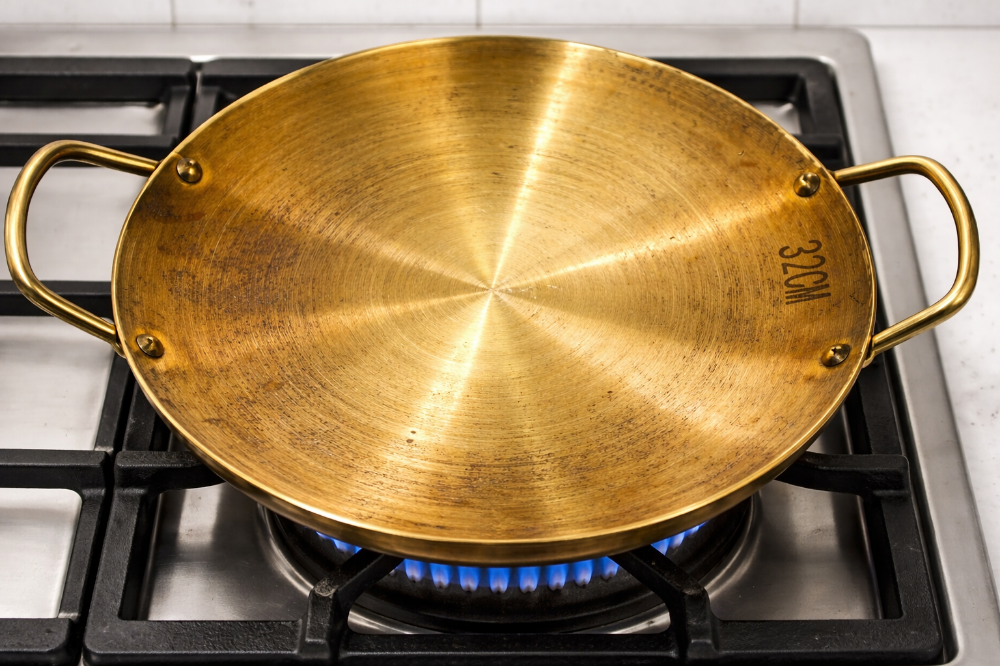 Premium 32CM Golden Frying Pan - 2