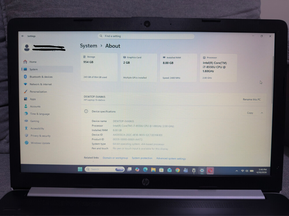 HP LAPTOP - 3