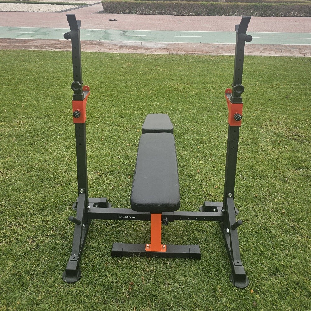 Adjustable bench with rack - 9
