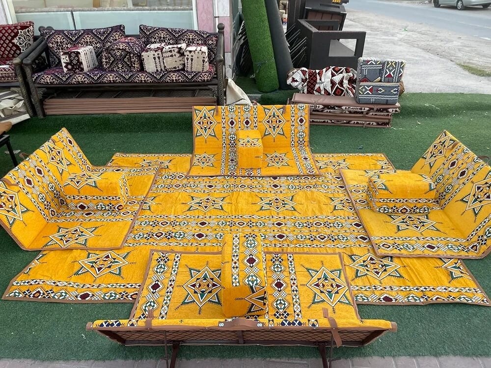 طقم جلسة تكاية حديد 8 افراد - 2