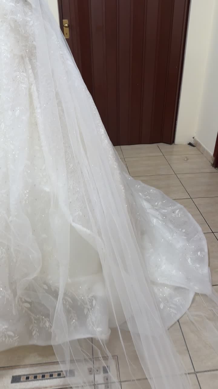 فستان مع طرحة - 6