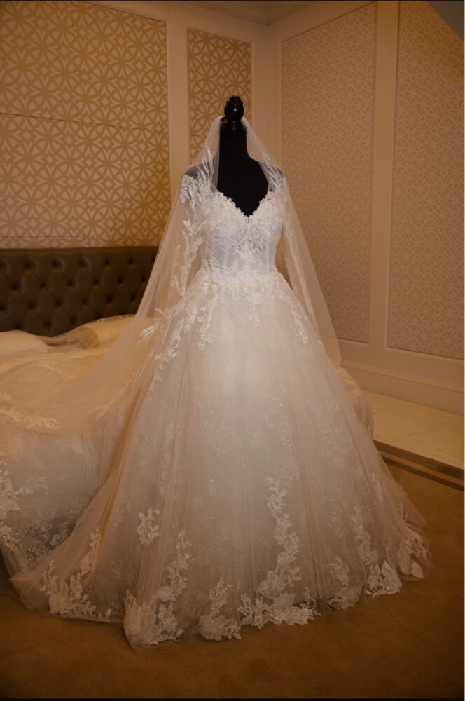 A semi-new wedding dress - 1