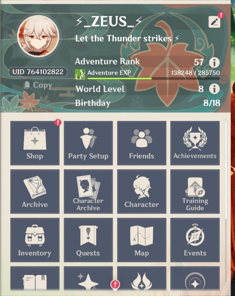 Genshin Impact Account for Sale - 1