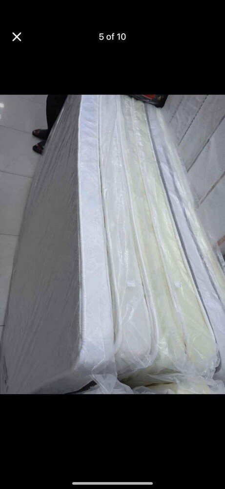 wooden bed with mattresses new all - 2