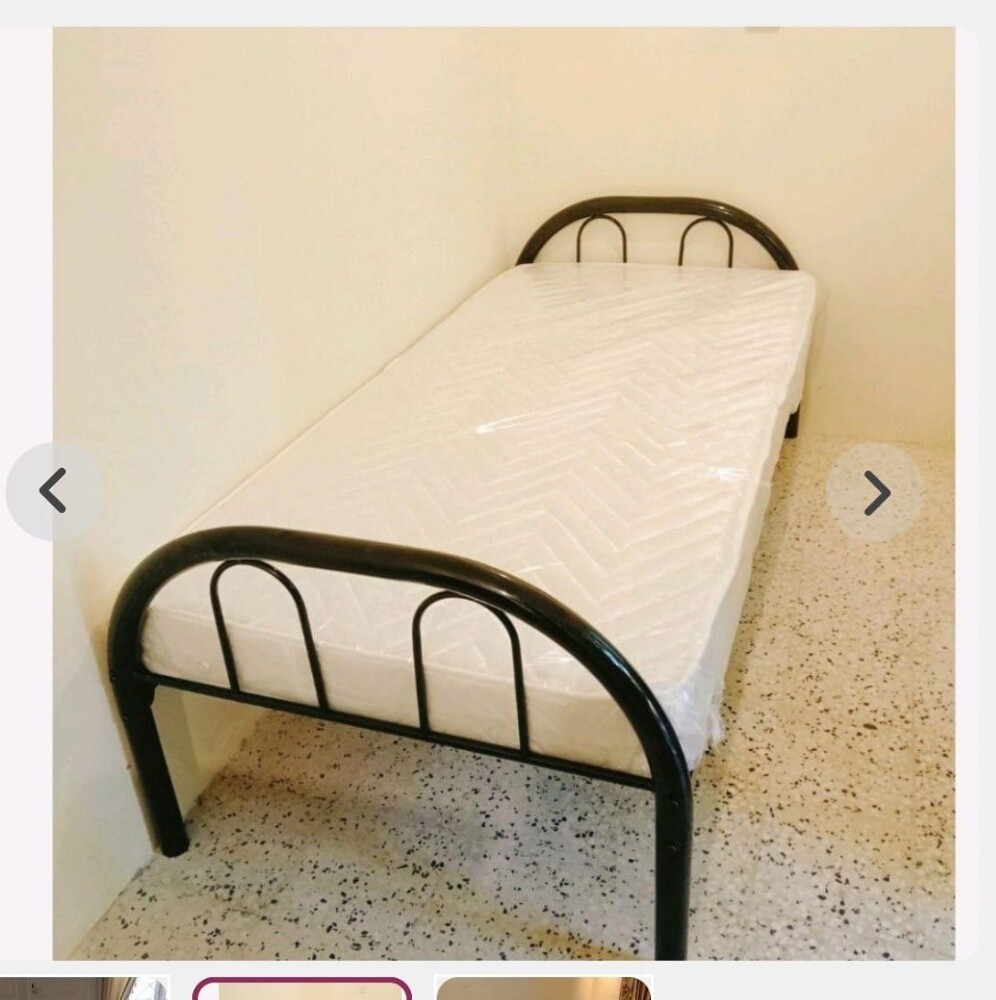 single bed steel black - 6