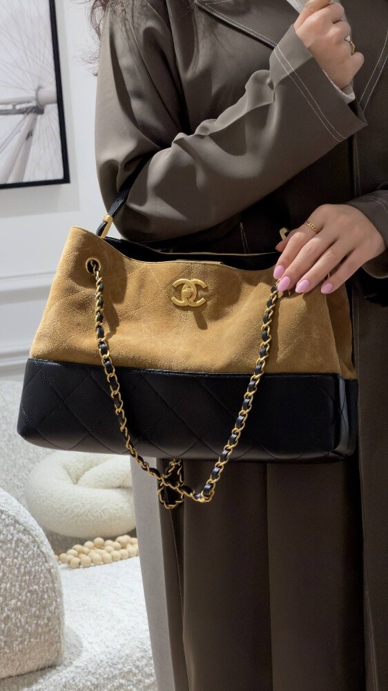 COCO Small Hobo Bag Brown Suede And - 1