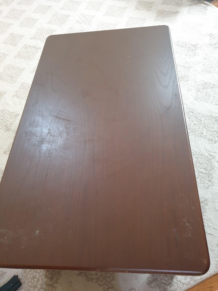 Rectangular Coffee Table with Shelf - 3