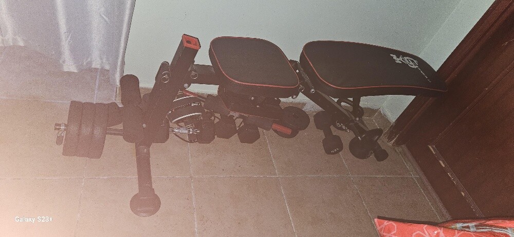 50 kg dumbell bench and bike. - 3