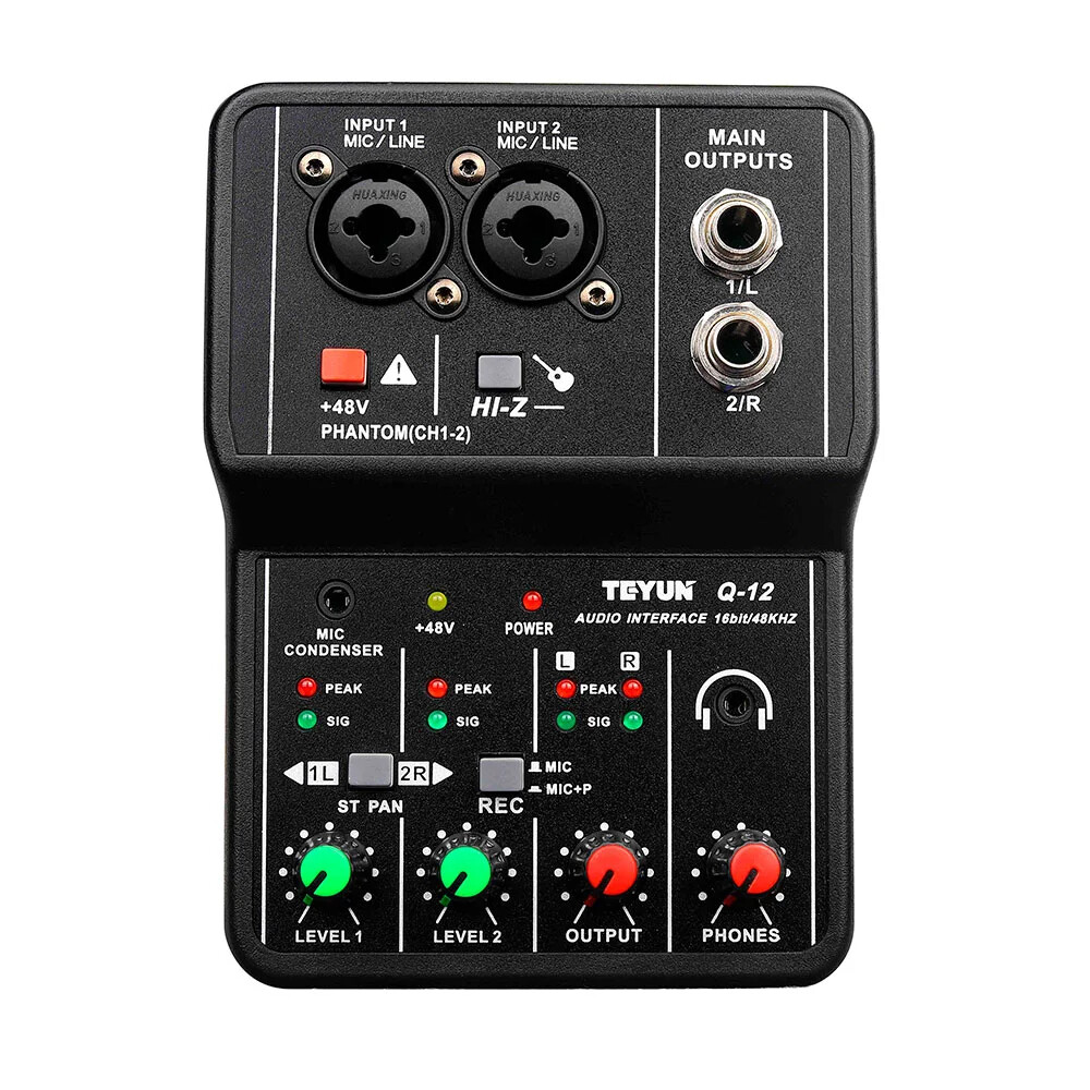 TEYUN Q-12 USB Audio Interface  - 3