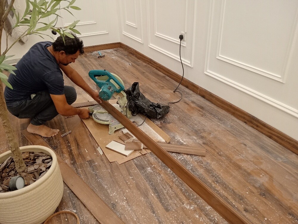 Floor decoration with spc flooring - 11