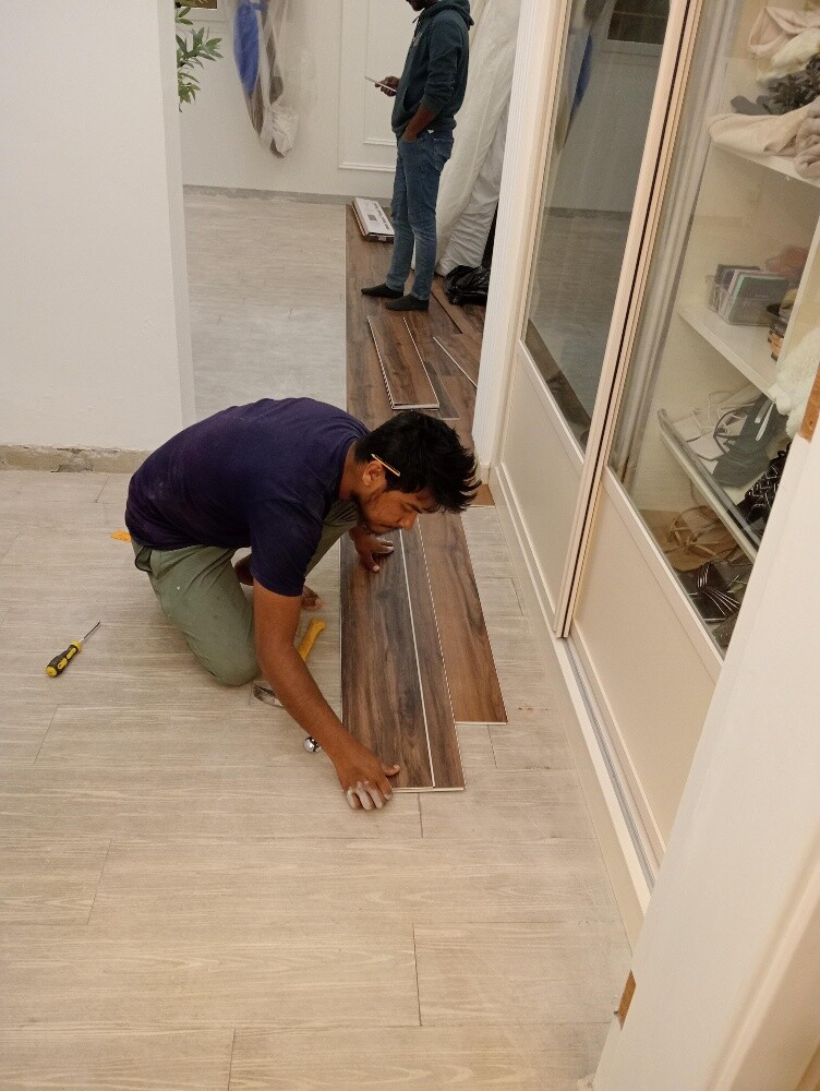 Floor decoration with spc flooring - 2