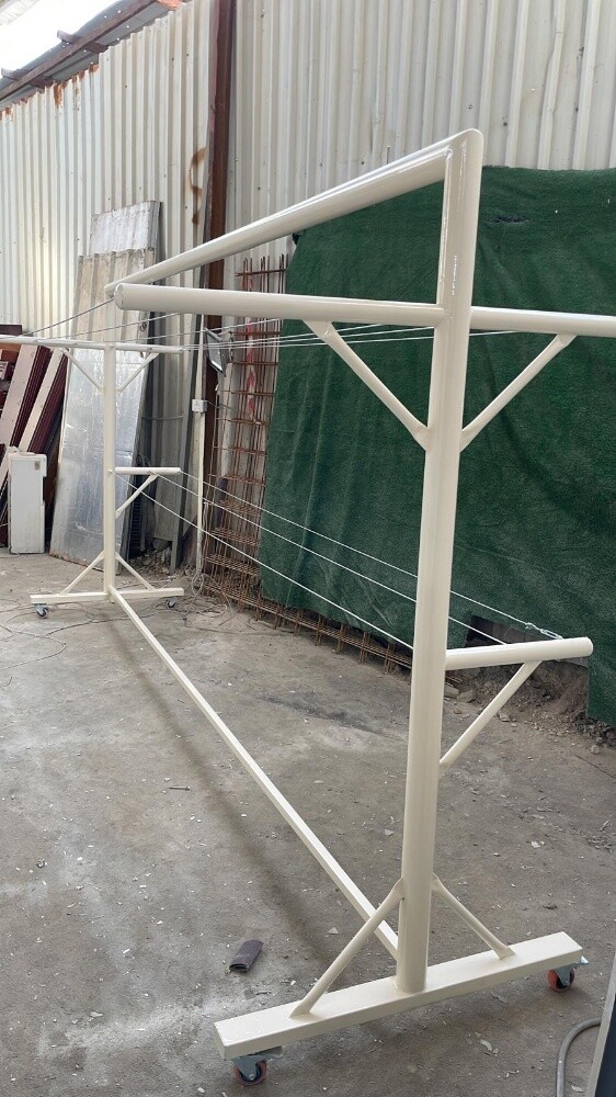 1Portable clothes drying rack with - 3