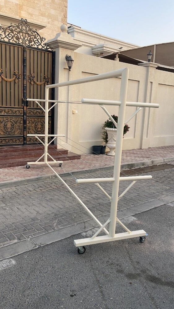 1Portable clothes drying rack with - 2