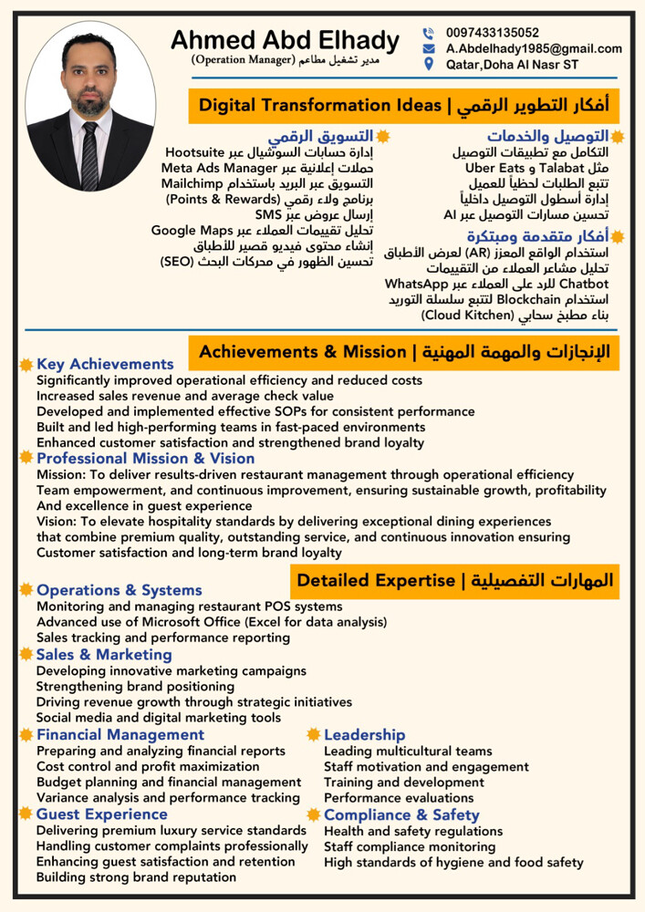 مدير مطعم  - 7