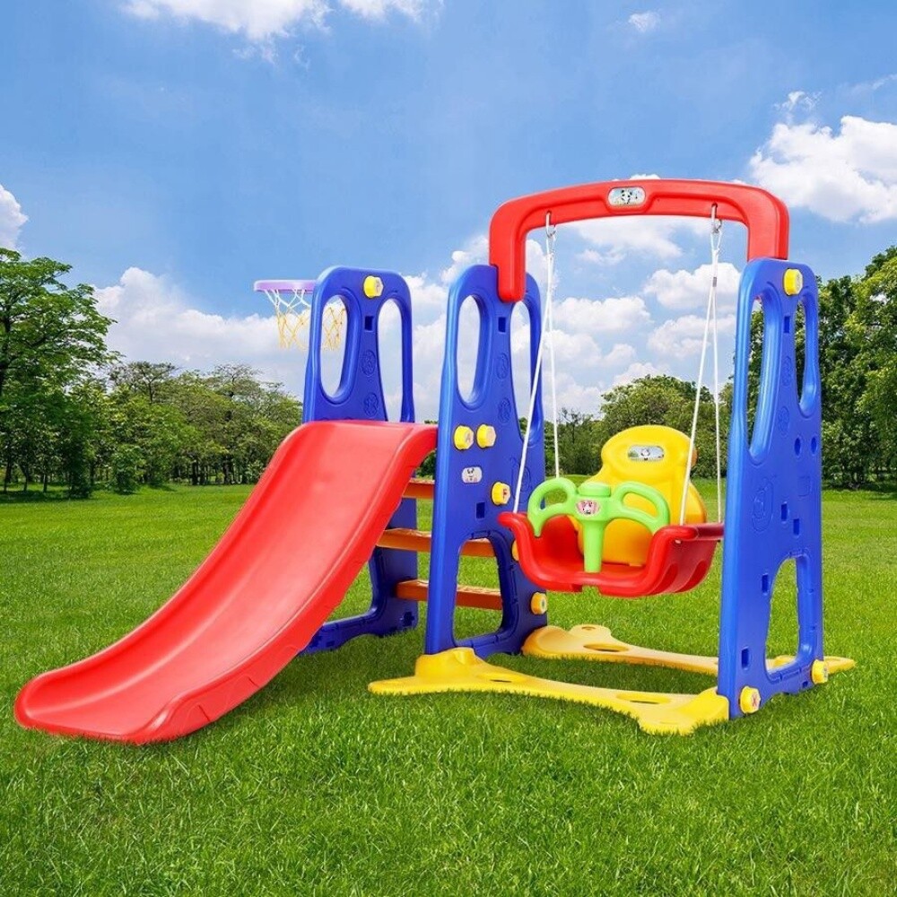 Swing slide combination playground - 11