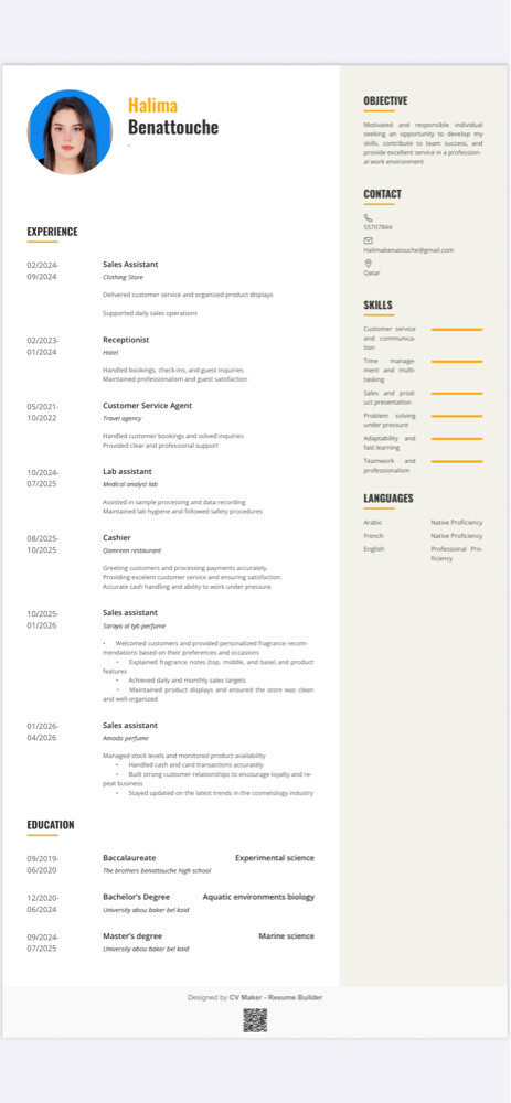 I am looking for a job. - 1