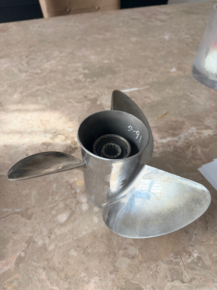 10 1/4 × 16 Stainless Steel Prop - 1