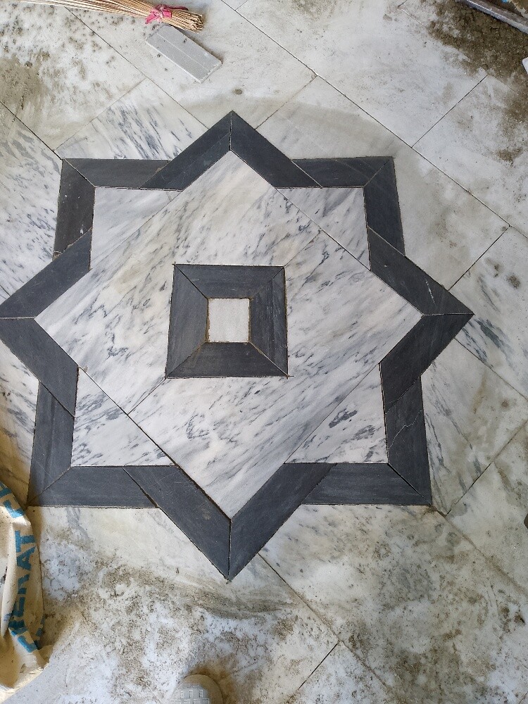 Tiles marble block and plaster - 1