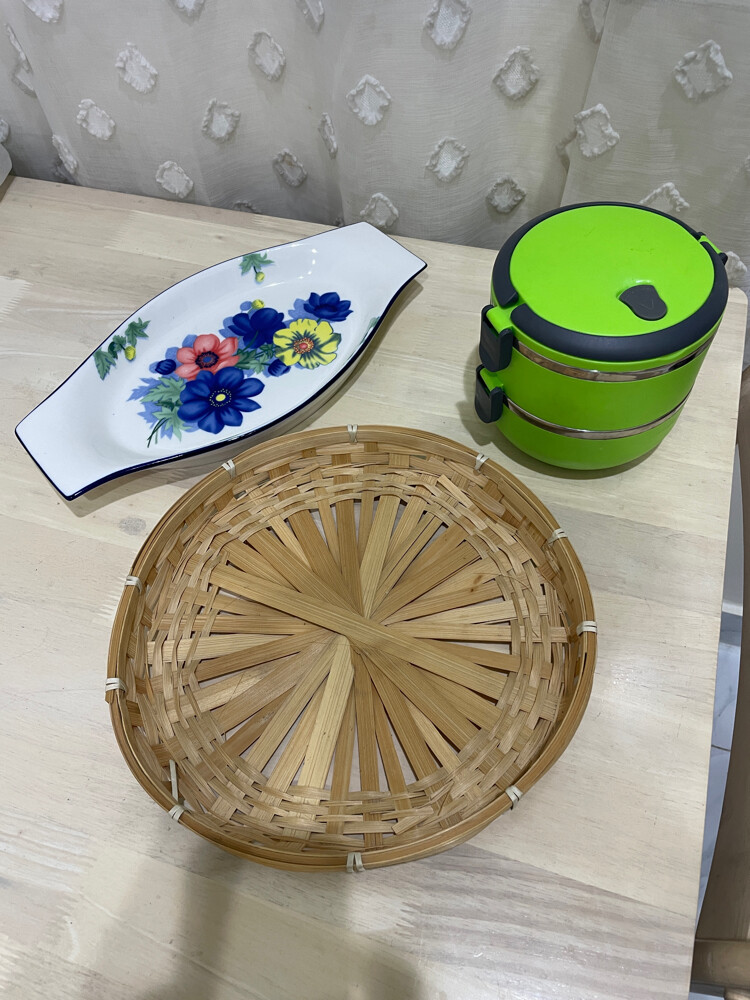 ceramic serving dish & lunch box - 1
