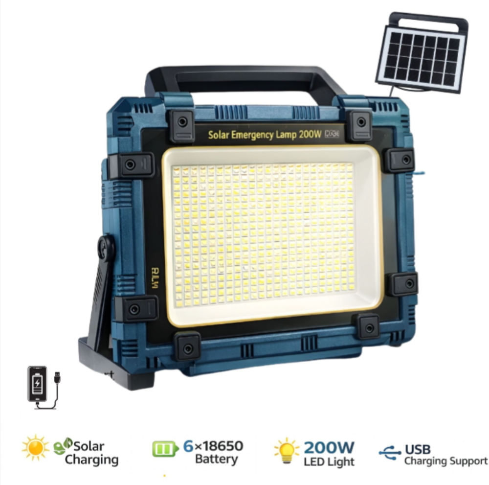Deepking 200W Solar Light-6 battery - 1