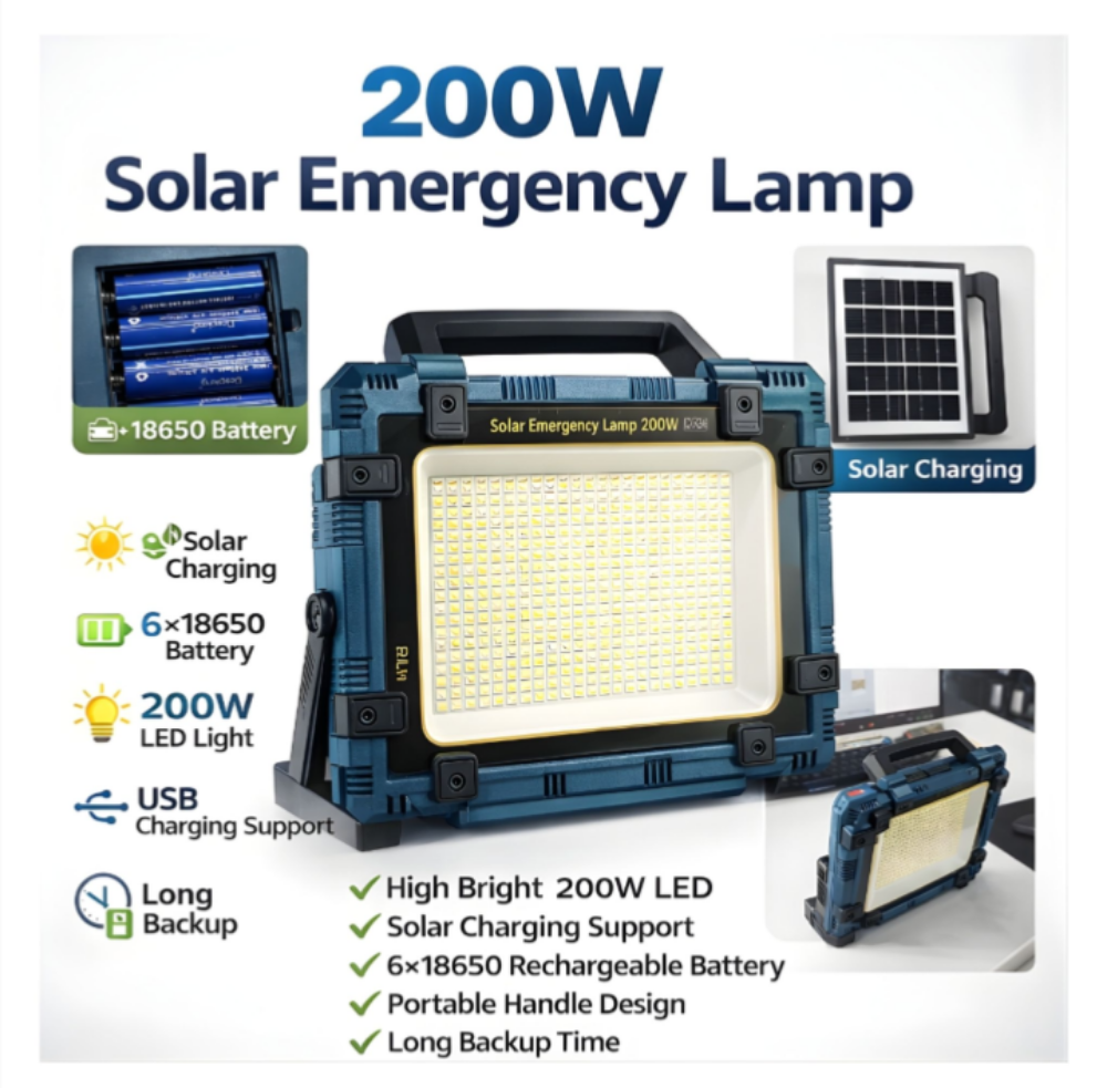 Deepking 200W Solar Light-6 battery - 2