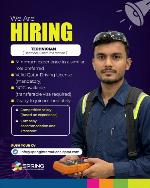 Job Title: Technician  Electrical, - 1
