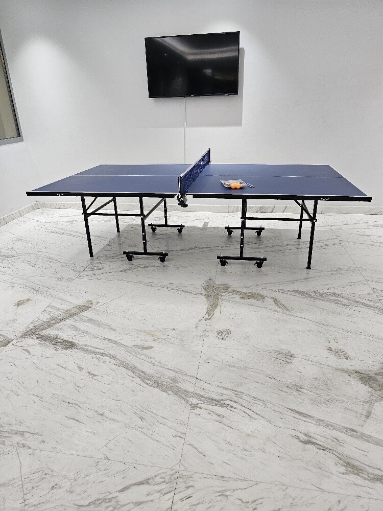 tennis table with racket and ball - 6