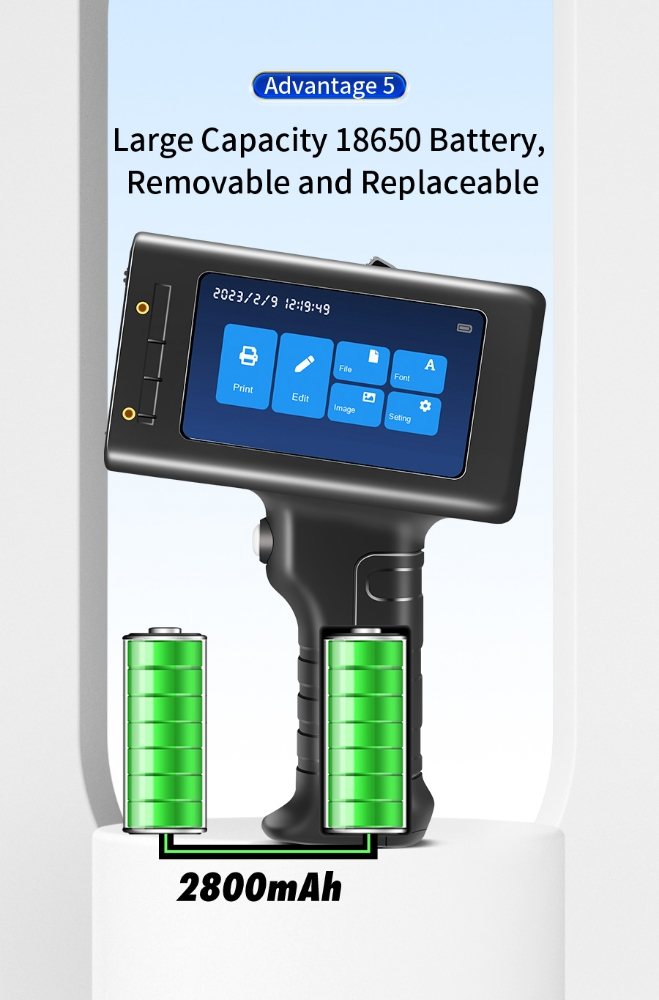 12.5 mm Handheld portable Inkjet - 4