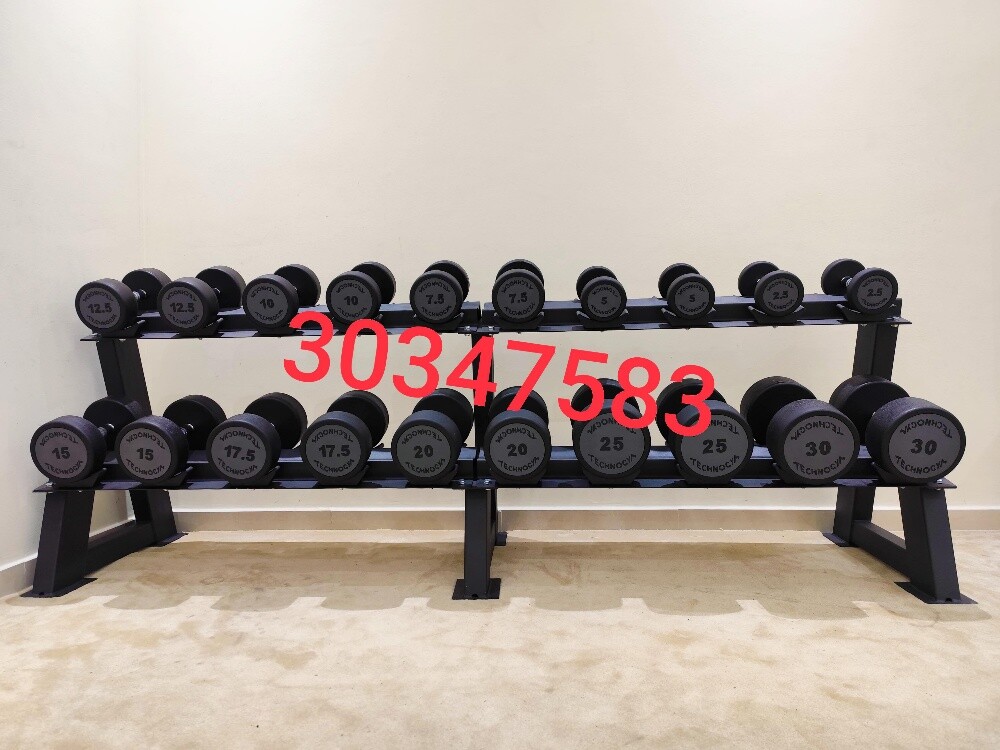 dumbbells with rack - 2