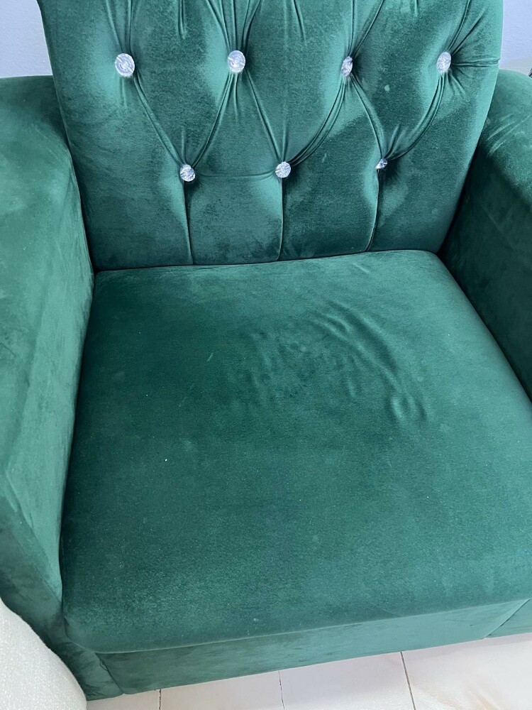 sofa set dark green color - 2