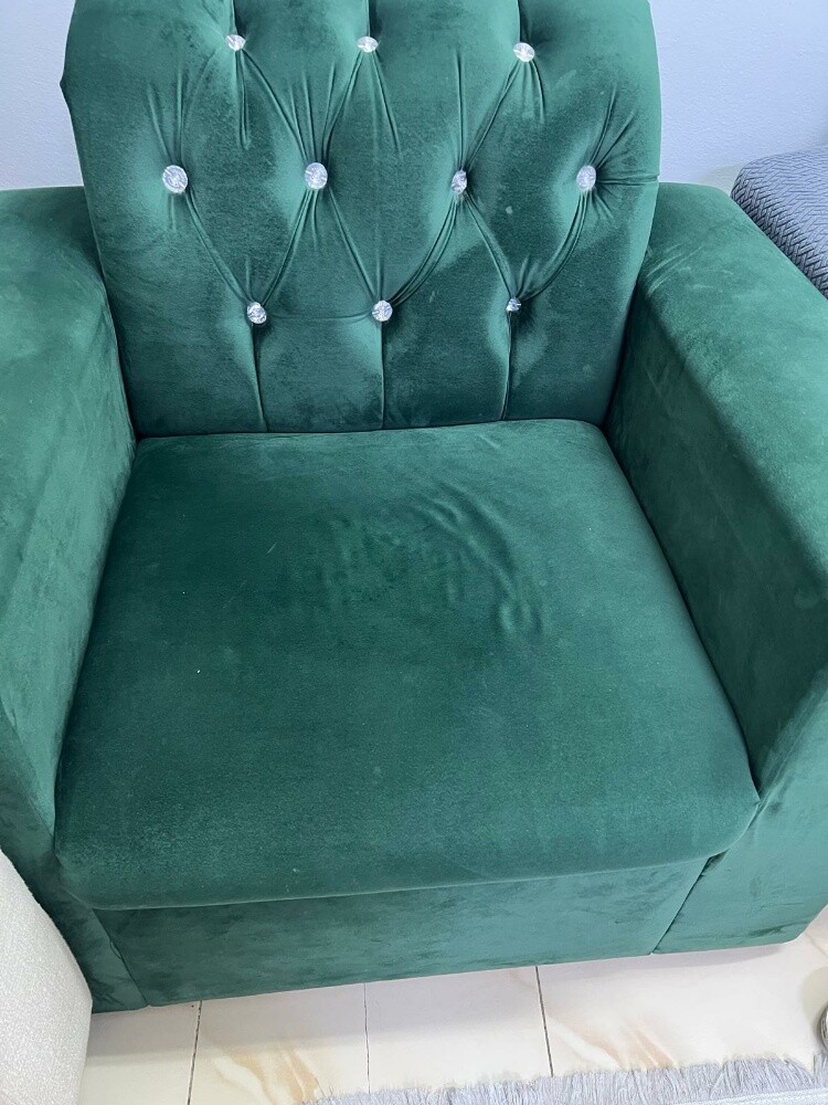 sofa set dark green color - 1