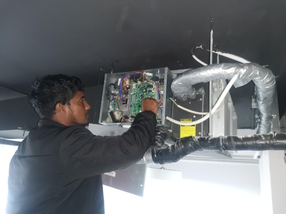 Duct Split Central Package Repair - 9