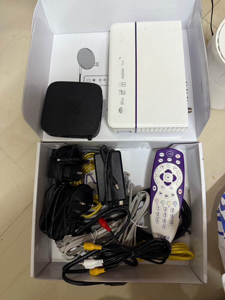 bein sport reciver with dish - 1