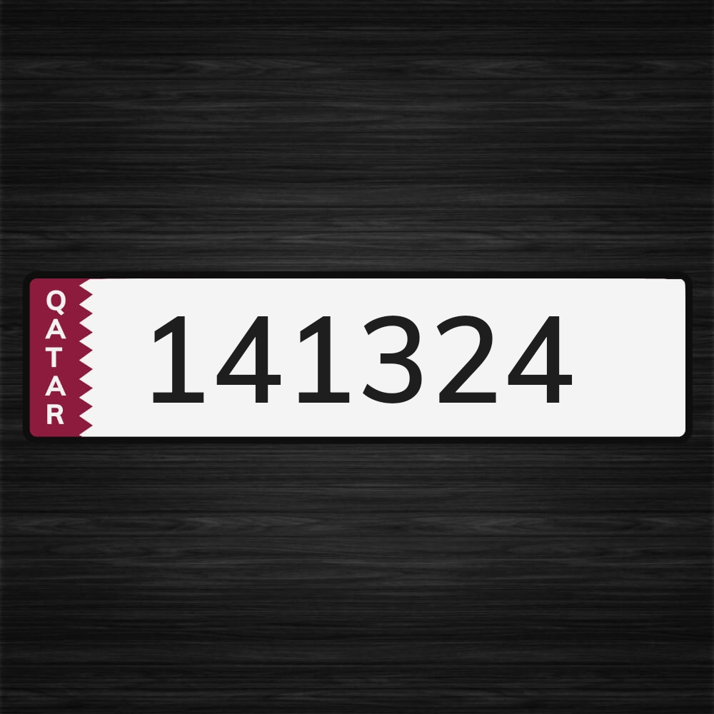 distinctive car license plate - 1