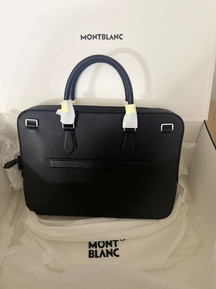 Thin Briefcase in Sartorial Leather - 1