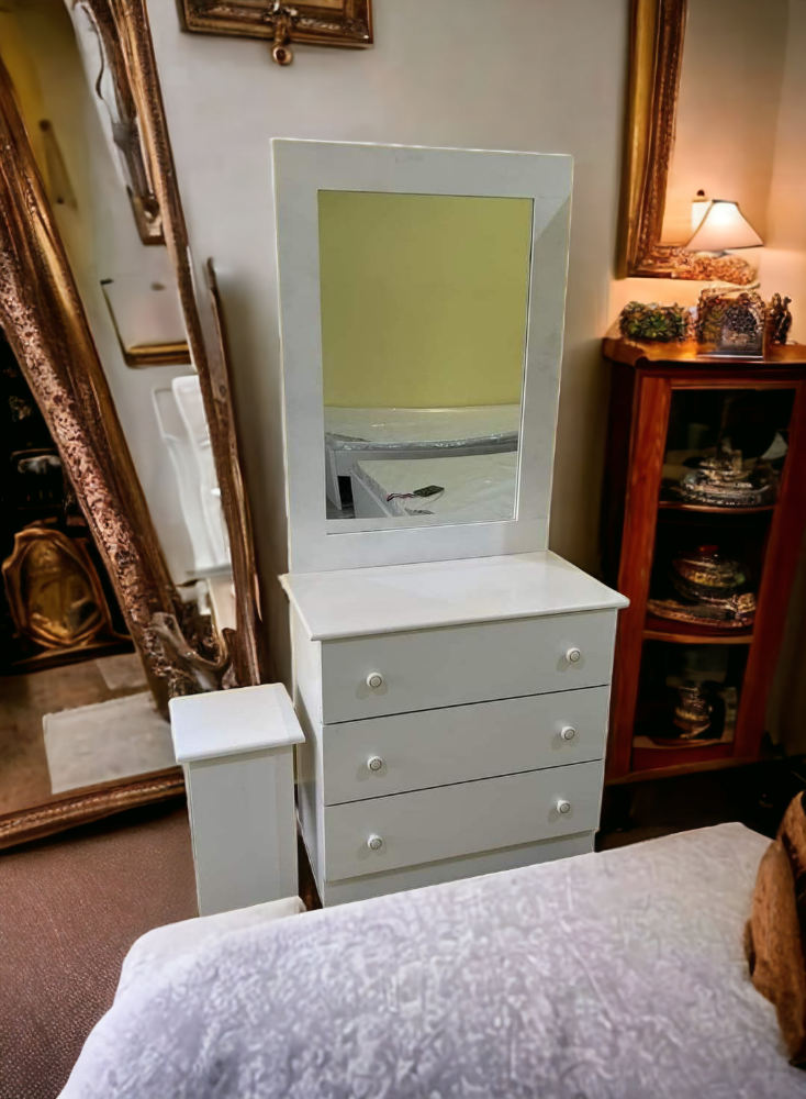 New single Wooden bed , Mattress - 18