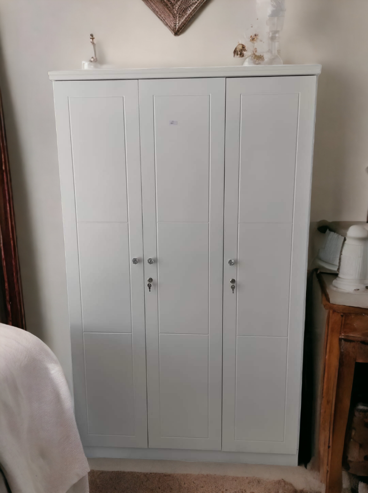 New wooden bed , Cupboard , mattres - 30